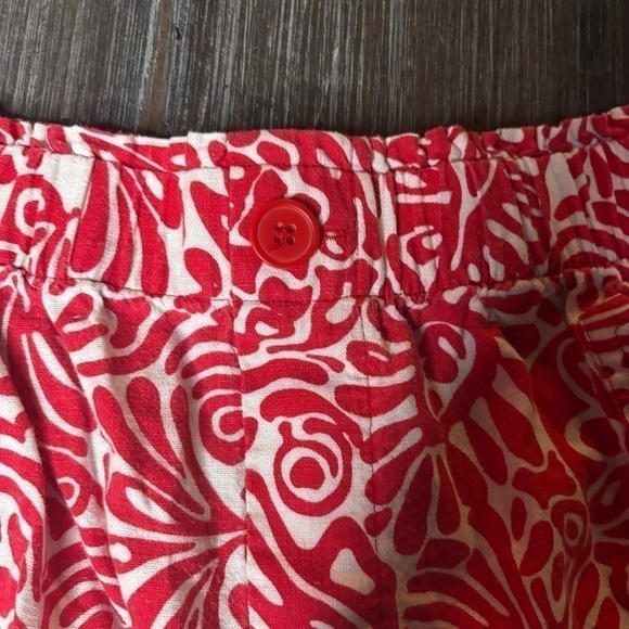 LOFT Red and White High Waist Shorts - Picture 4 of 11